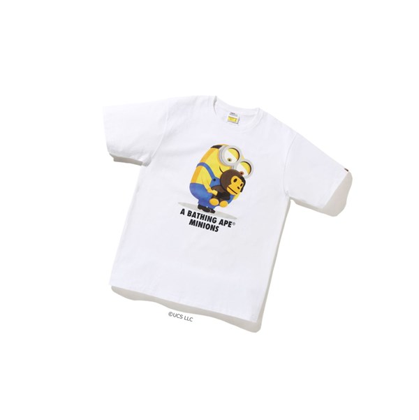Tricko A BATHING APE Bape X Minions Tee08 Kratke Sleeve Panske Biele | 1524-JRYTZ