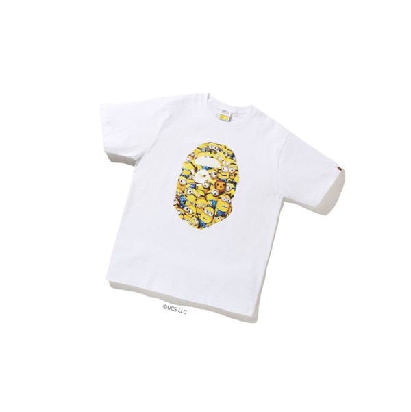 Tricko A BATHING APE Bape X Minions Tee09 Kratke Sleeve Panske Biele | 2065-KAJCP