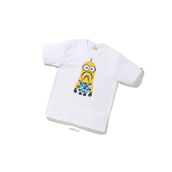 Tricko A BATHING APE Bape X Minions Tee07 Kratke Sleeve Panske Biele | 4752-EYZLI
