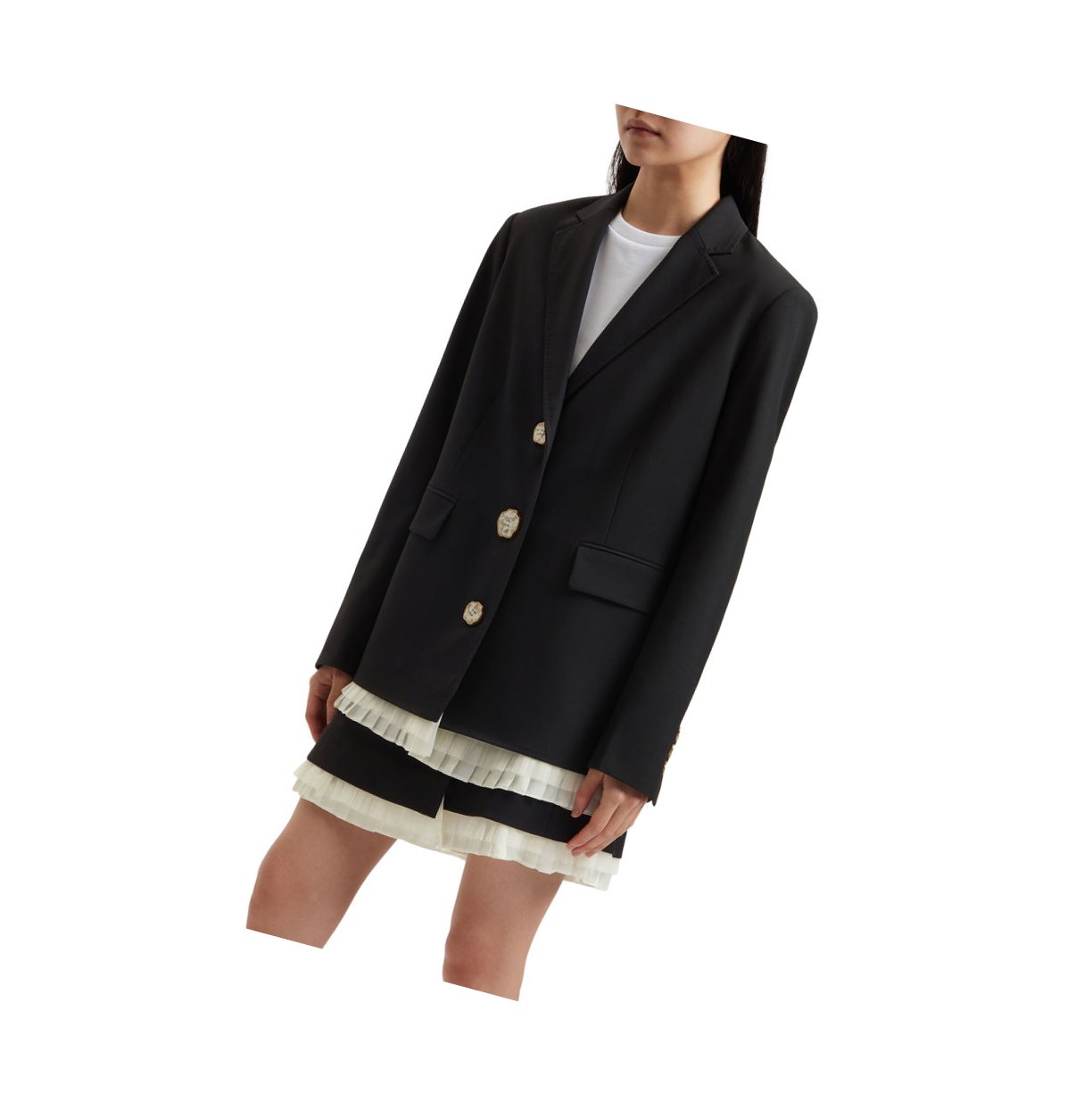 Blazer A BATHING APE Bape Buttoned Blazer Damske Čierne | 8129-UFYMW