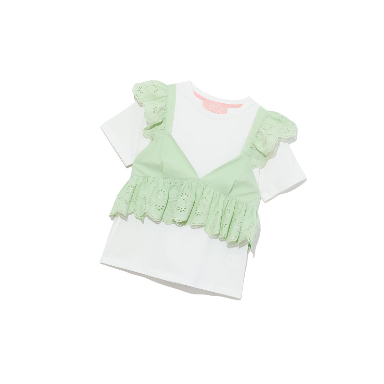 Blúzky A BATHING APE Bape Layered Top Kratke Sleeve Damske Biele | 8713-ZRJYX