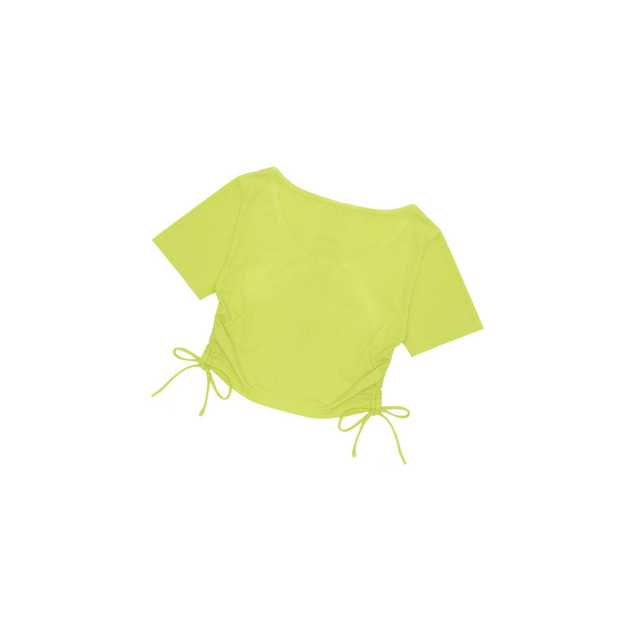 Blúzky A BATHING APE Bape Logo Drawstring Cropped Top Kratke Sleeve Damske Svetlo Zelene | 0412-VKECL