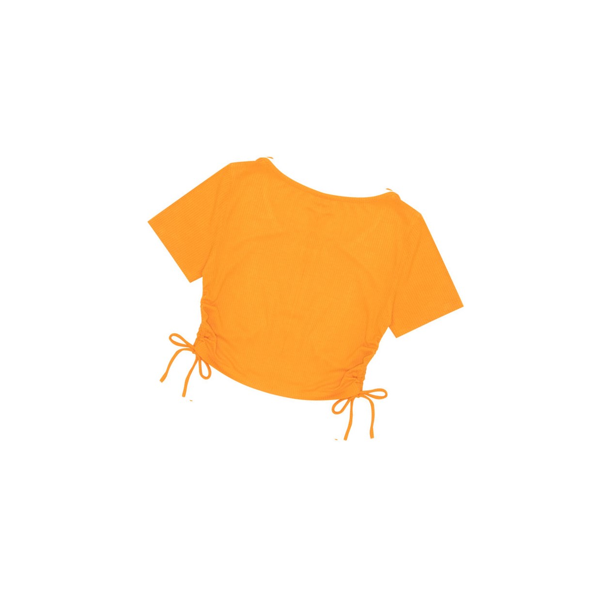 Blúzky A BATHING APE Bape Logo Drawstring Cropped Top Kratke Sleeve Damske Oranžové | 9321-WIUPV