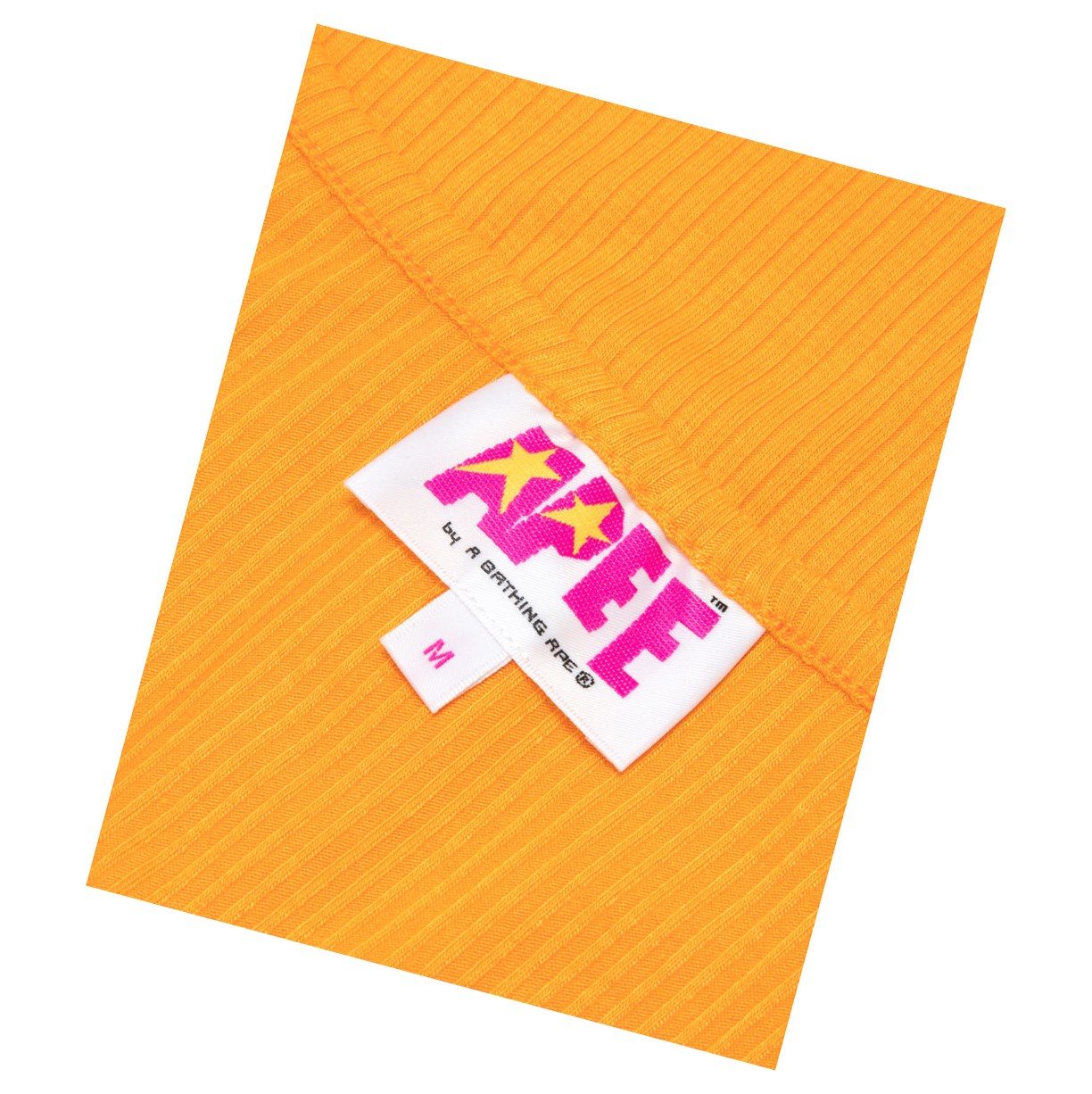 Blúzky A BATHING APE Bape Logo Drawstring Cropped Top Kratke Sleeve Damske Oranžové | 9321-WIUPV