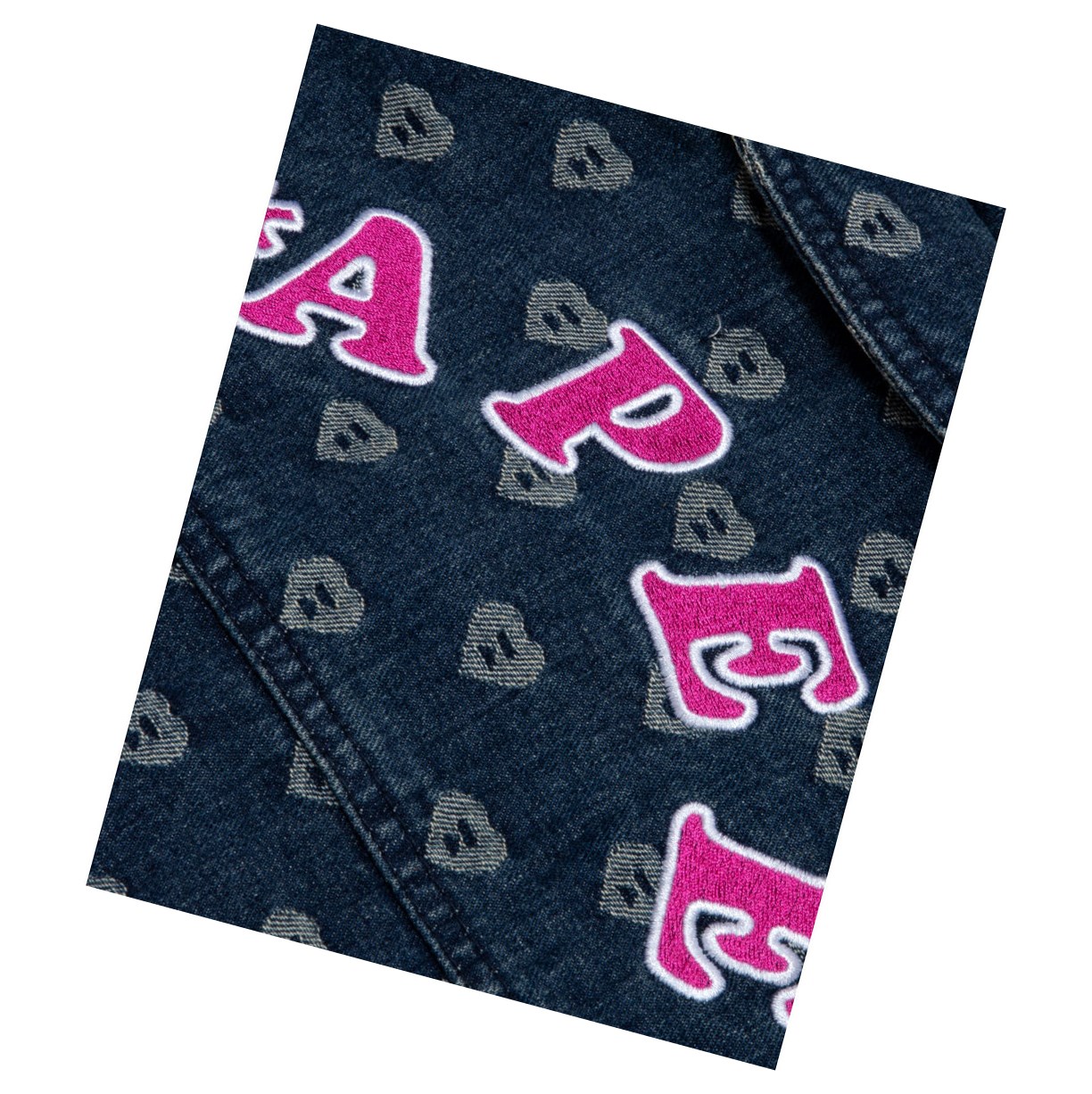 Bundy A BATHING APE Bape Patterned Denim Thin Damske Denim | 6421-WJHNG