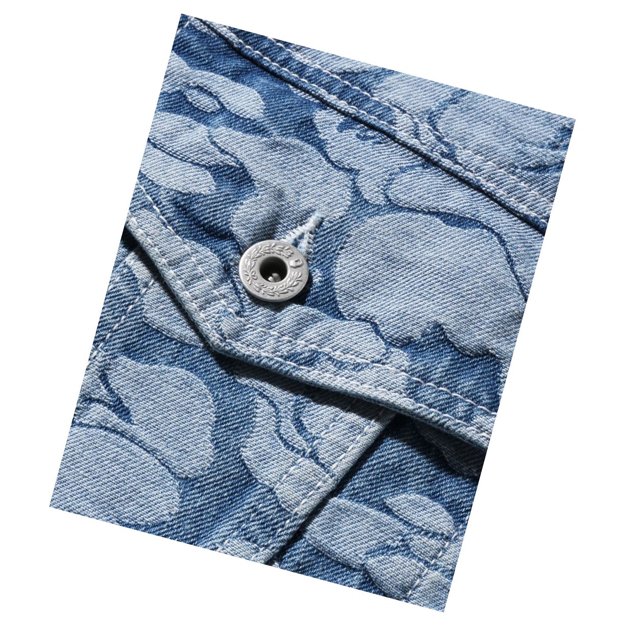 Bundy A BATHING APE Bape Solid Camo Cropped Denim Thin Damske Denim | 1205-DPENH