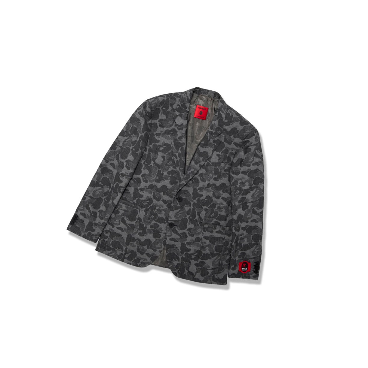 Bundy A BATHING APE Bape X Hugo Camo Panske Čierne | 5982-UKOHJ