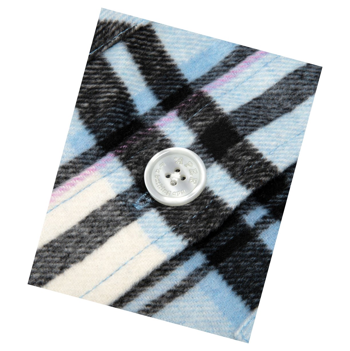 Kosele A BATHING APE Bape Checked Long Sleeve Damske Modre | 6315-OGDKY
