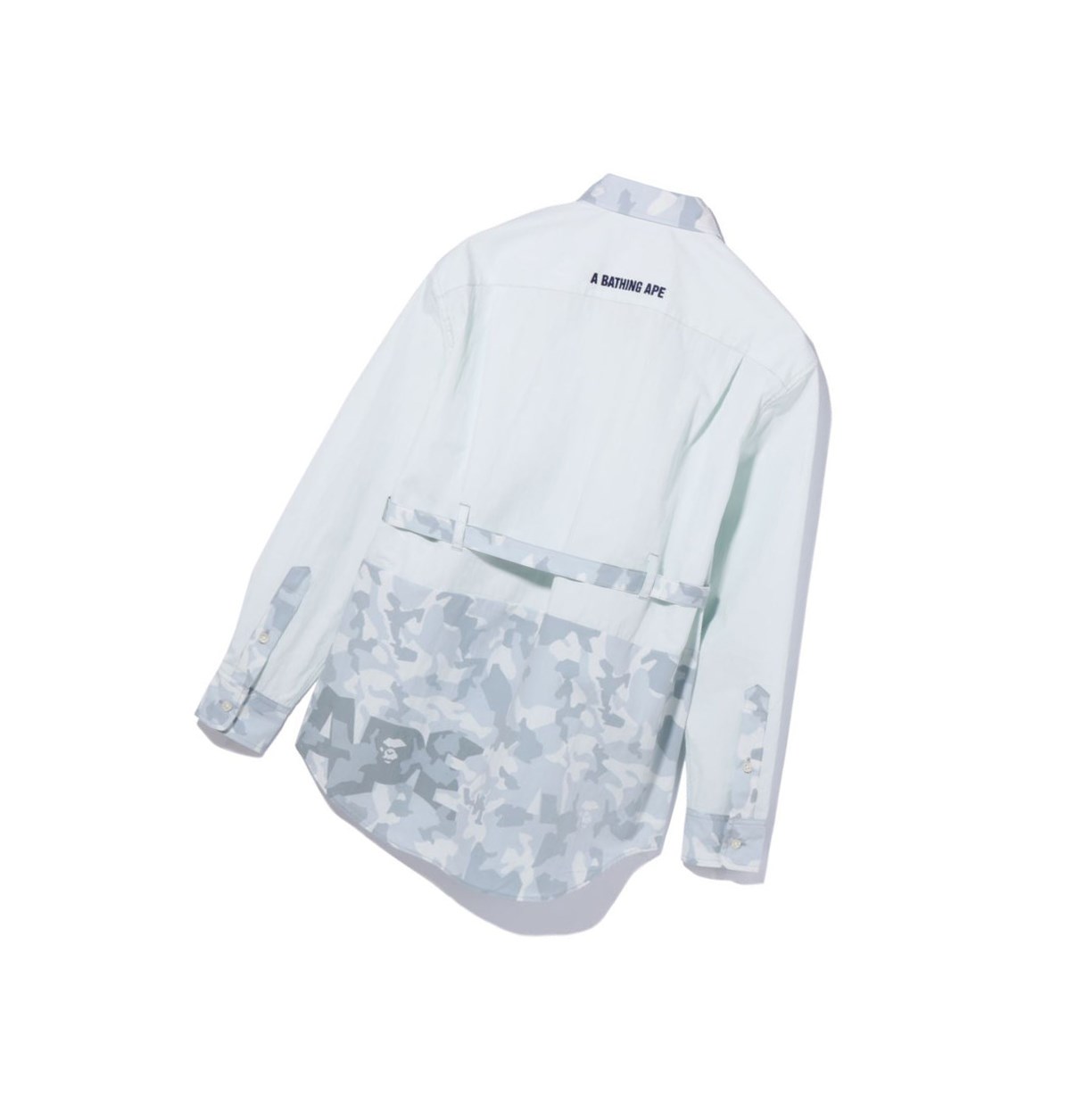 Kosele A BATHING APE Bape Sand Camo A Bathing Ape Oversized Long Sleeve Damske Siva | 8693-WRMXU