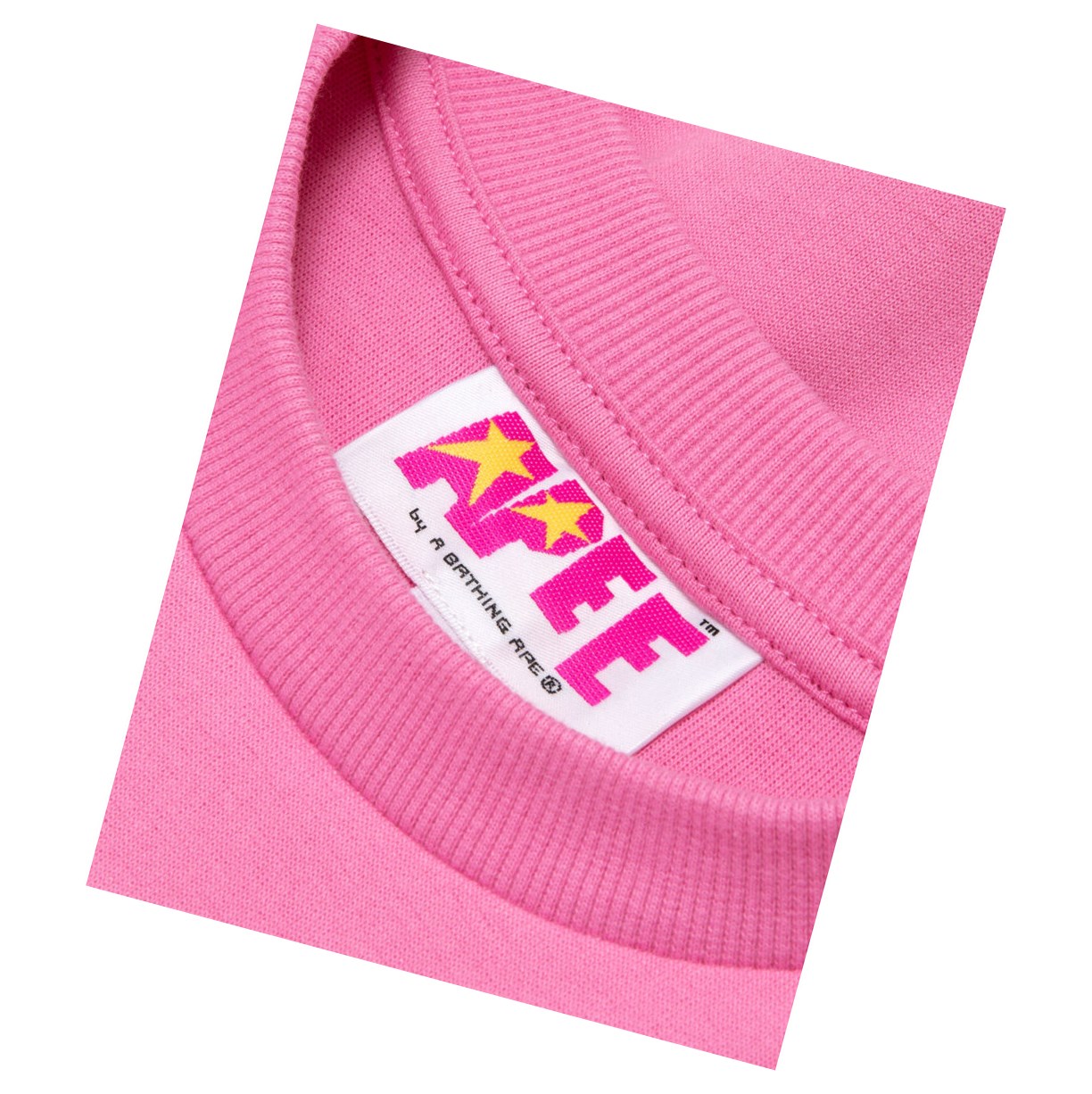 Mikiny A BATHING APE Bape Cropped Logo Damske Ruzove | 2617-LJEHS