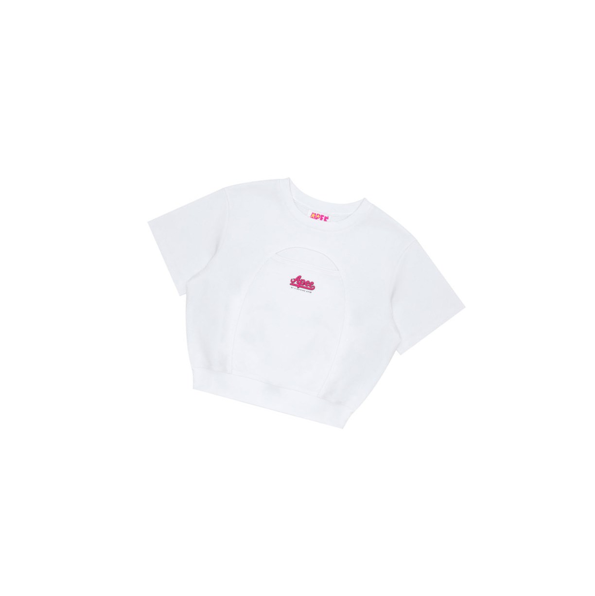 Mikiny A BATHING APE Bape Cropped Logo Damske Biele | 6028-CQIEO