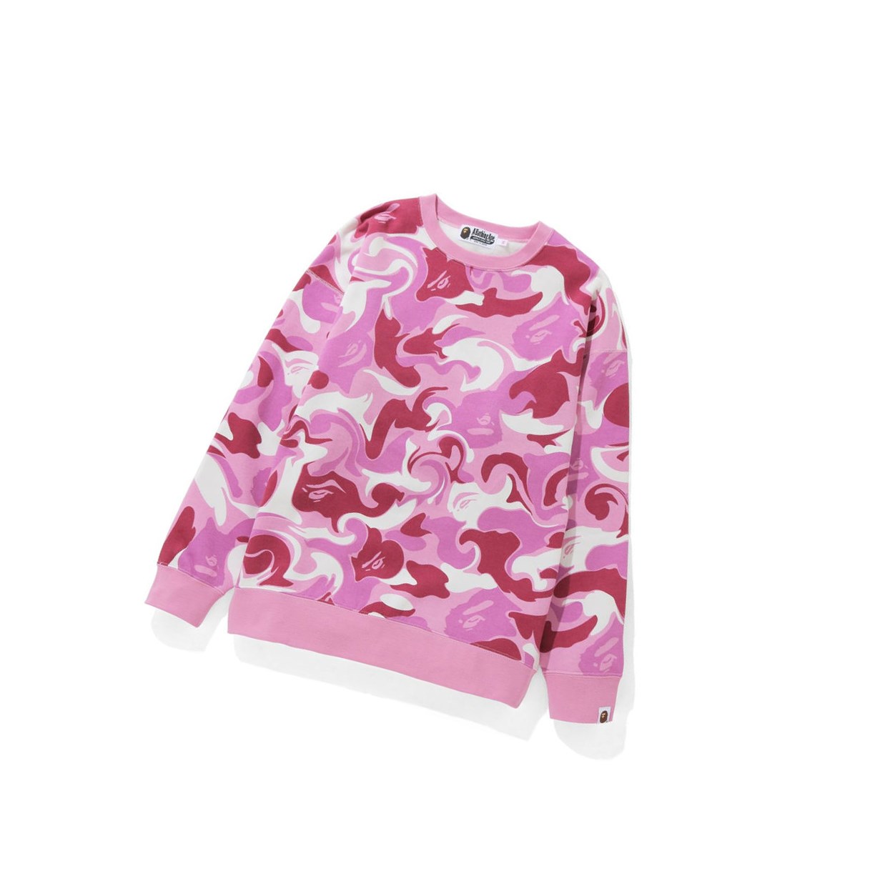 Mikiny A BATHING APE Bape Marble Camo Oversized Crewneck Damske Ruzove | 7468-BGKAM