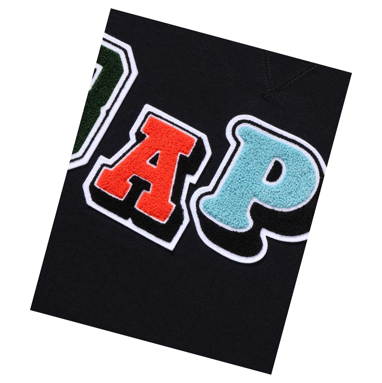 Mikiny A BATHING APE Bape Multi Fonts Siroke Topanky Crewneck Damske Čierne | 2167-HXWAP