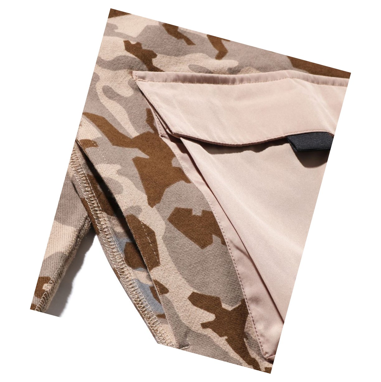 Mikiny A BATHING APE Bape Sand Camo Big Pocket Oversized Crewneck Damske Béžové | 7190-UJVXW