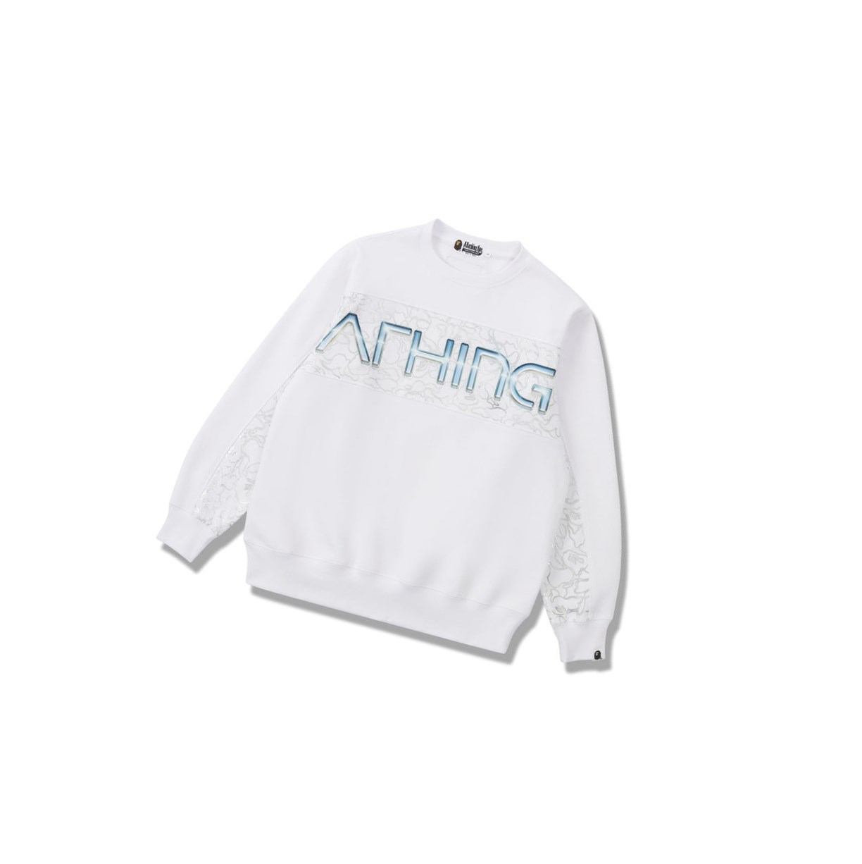 Mikiny A BATHING APE Bape X Hajime Sorayama Crewneck Panske Biele | 1426-HXNKI