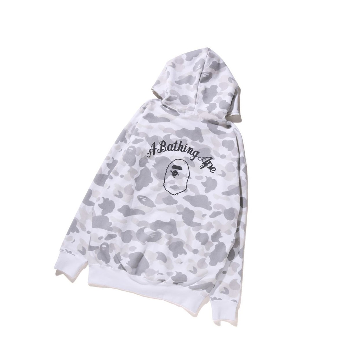 Mikiny S Kapucňou A BATHING APE Bape A Bathing Ape Color Camo Oversized Full Zip Throughs Damske Biele | 8367-UAKFI
