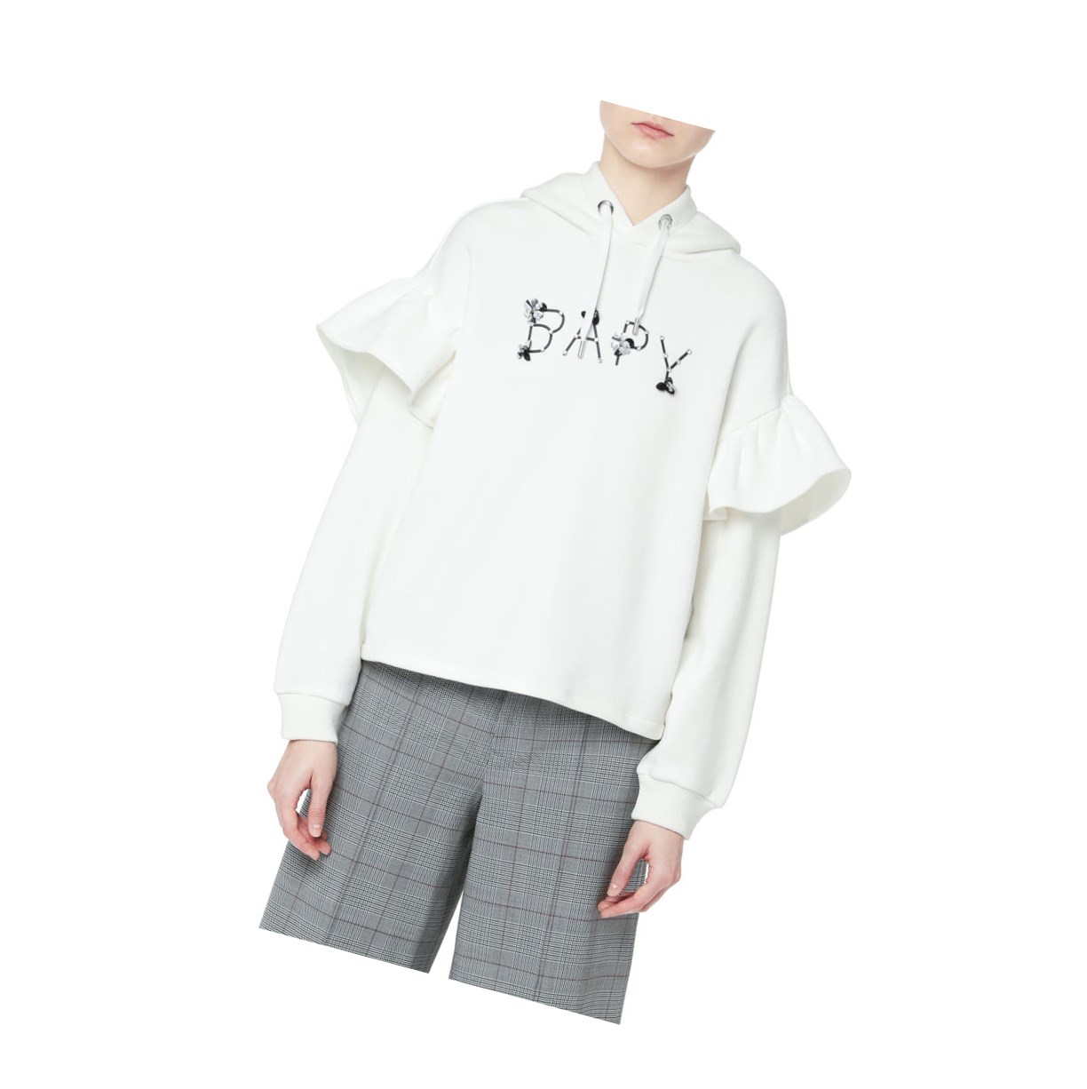 Mikiny S Kapucňou A BATHING APE Bape Embellished Damske Biele | 6013-TCPNQ