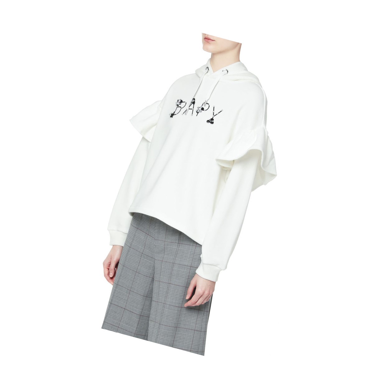 Mikiny S Kapucňou A BATHING APE Bape Embellished Damske Biele | 6013-TCPNQ