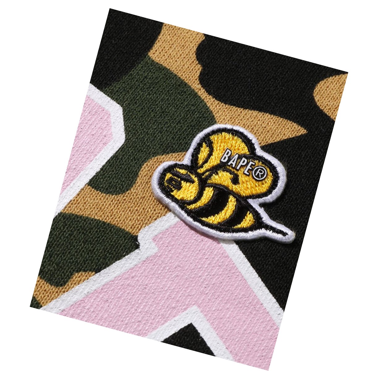 Mikiny S Kapucňou A BATHING APE Bape Multi Label 1st Camo Oversized Damske Žlté | 0864-JBXPU