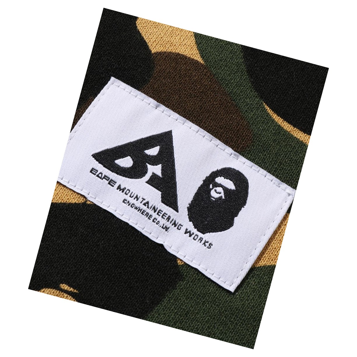 Mikiny S Kapucňou A BATHING APE Bape Multi Label 1st Camo Oversized Damske Žlté | 0864-JBXPU