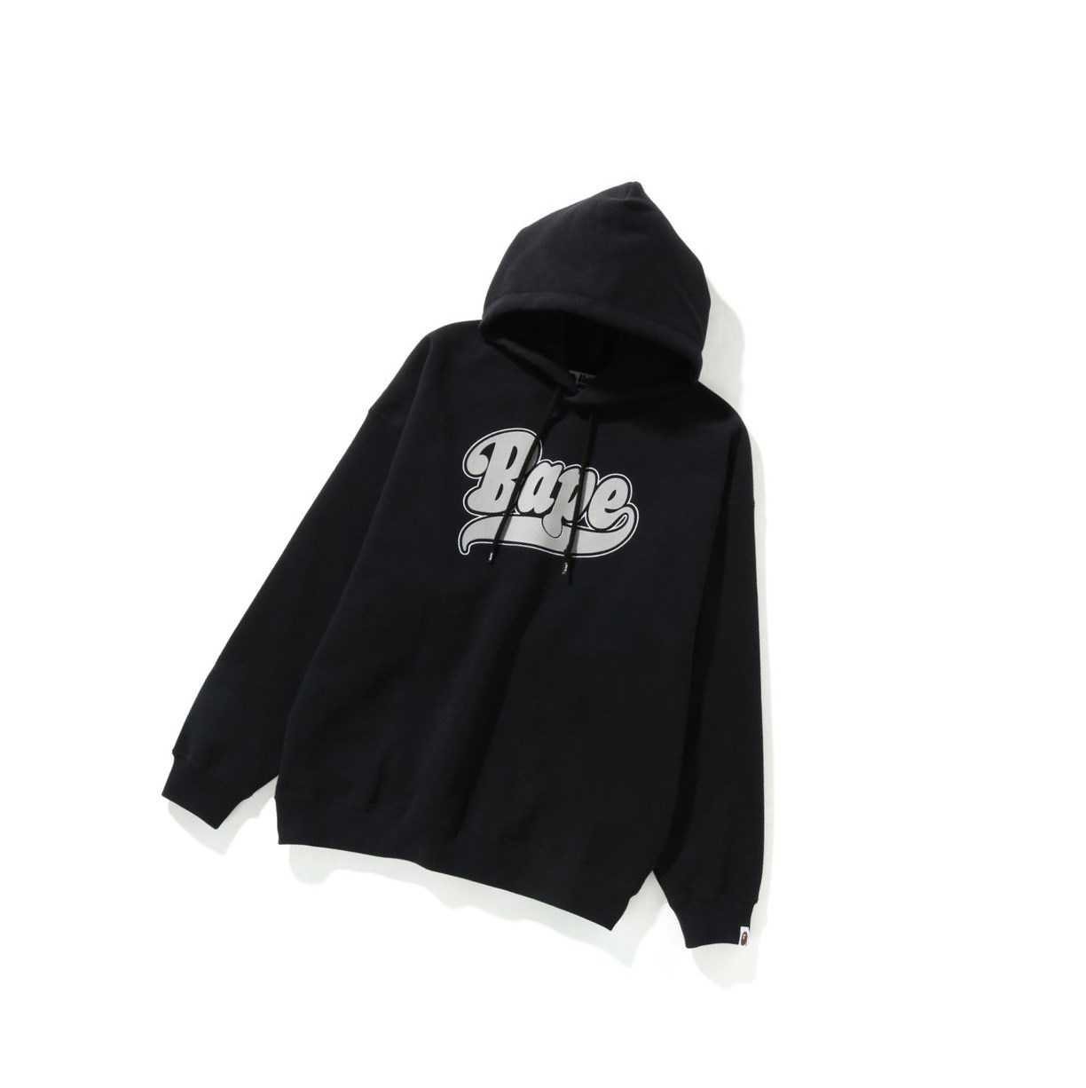 Mikiny S Kapucňou A BATHING APE Bape Oversized Pullover Damske Čierne | 6827-KLSDH