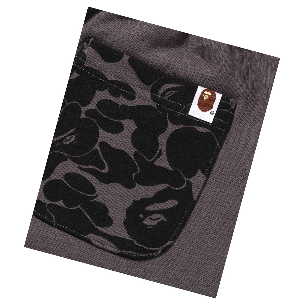Nohavice A BATHING APE Bape Ape Head One Point Oversized Sweat Damske Siva | 0637-VTMXN