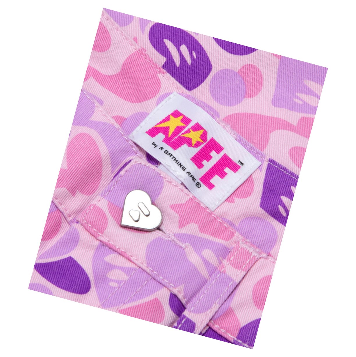 Nohavice A BATHING APE Bape Printed Cargo Long Damske Violet | 3610-YOUDC