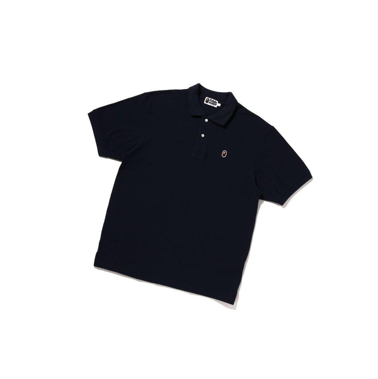 Polo A BATHING APE Bape Ape Head One Point Relaxed Fit Kratke Sleeve Panske Námornícka Modrá Modre | 7602-QZDAK