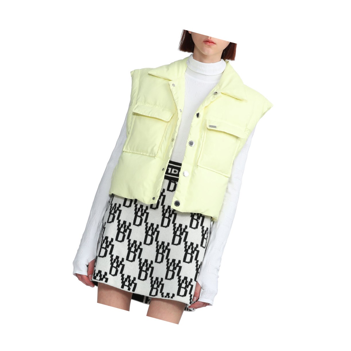 Páperové Bundy A BATHING APE Bape Buttoned Cropped Damske Žlté | 0342-UPBHY