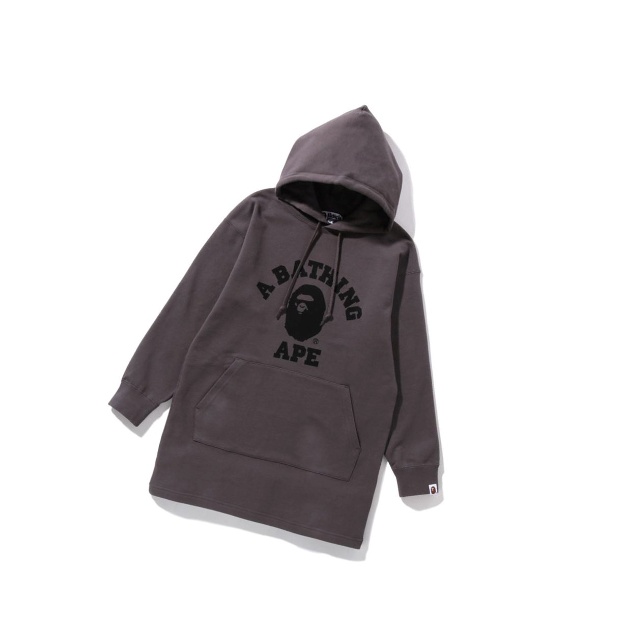 Saty A BATHING APE Bape Ape Head One Point Onepiece Knee Length Dresses Damske Tmavo Siva | 9035-QZPSC