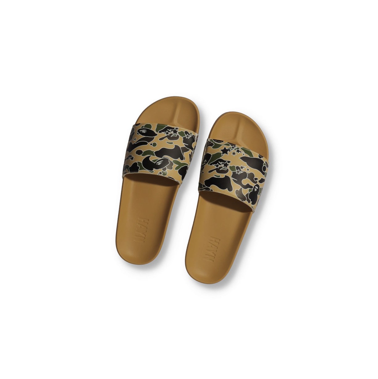 Slide Sandals A BATHING APE Bape X Hayn Sta Camo Slip On Panske Hnedožltý | 9286-HECDT