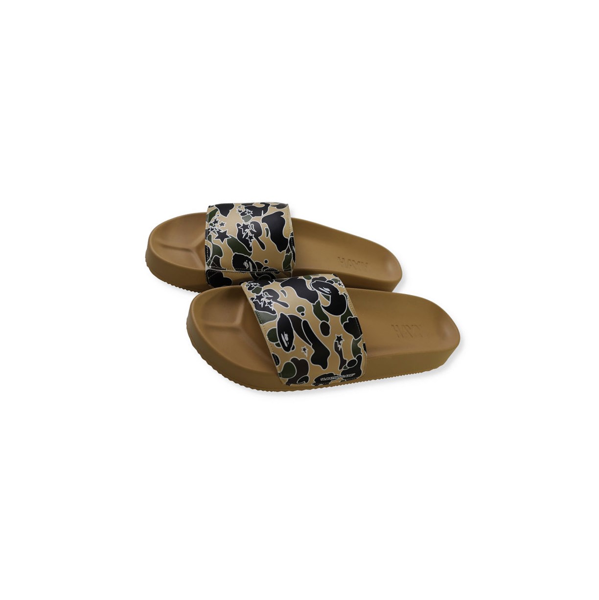 Slide Sandals A BATHING APE Bape X Hayn Sta Camo Slip On Panske Hnedožltý | 9286-HECDT
