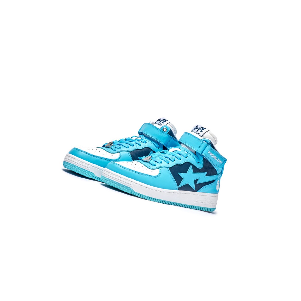Tenisky A BATHING APE Bape Sta Mi #2 M2 High Panske Svetlo Modre | 2397-ITXCK