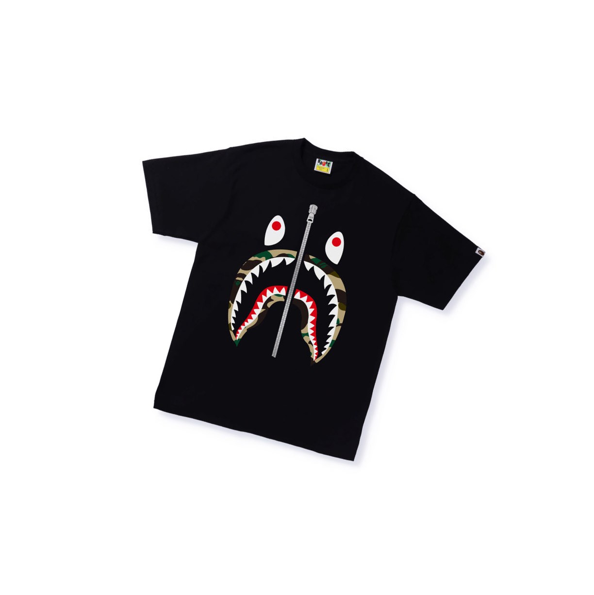 Tricko A BATHING APE Bape 1st Camo Shark Tee Kratke Sleeve Panske Čierne | 0546-PKOJT