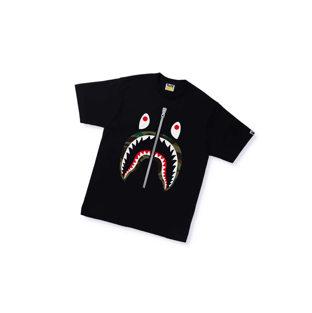 Tricko A BATHING APE Bape 1st Camo Shark Tee Kratke Sleeve Panske Čierne | 2165-WKFSP