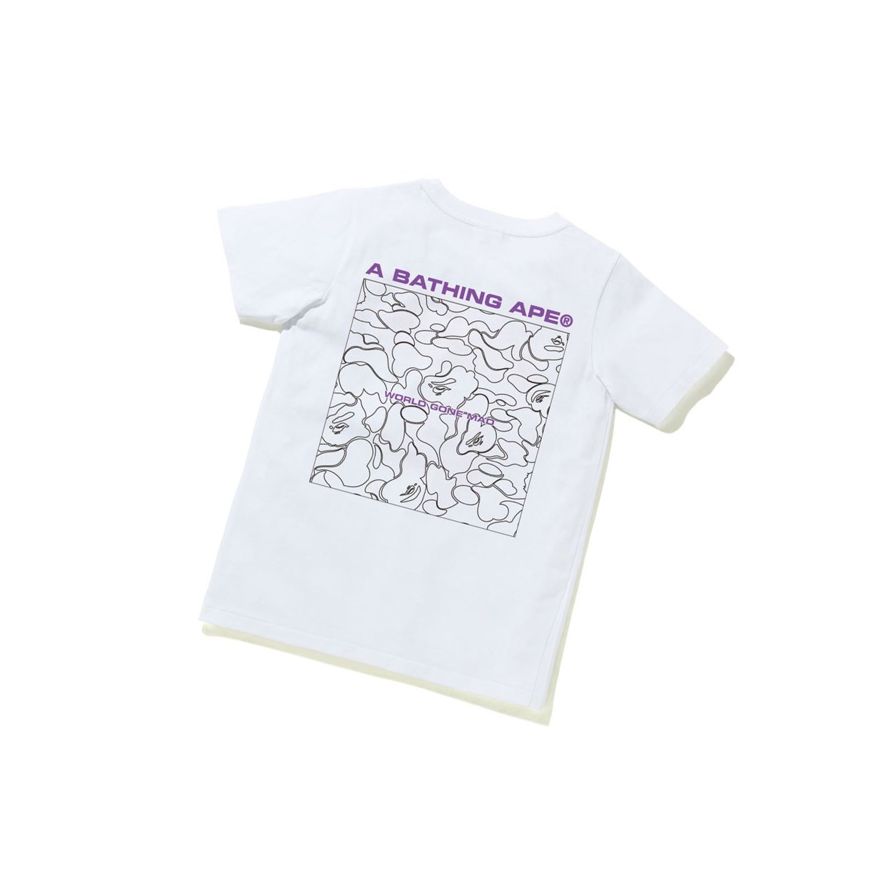 Tricko A BATHING APE Bape A Bathing Ape Line Camo Tee Kratke Sleeve Damske Biele | 0136-DGZSN