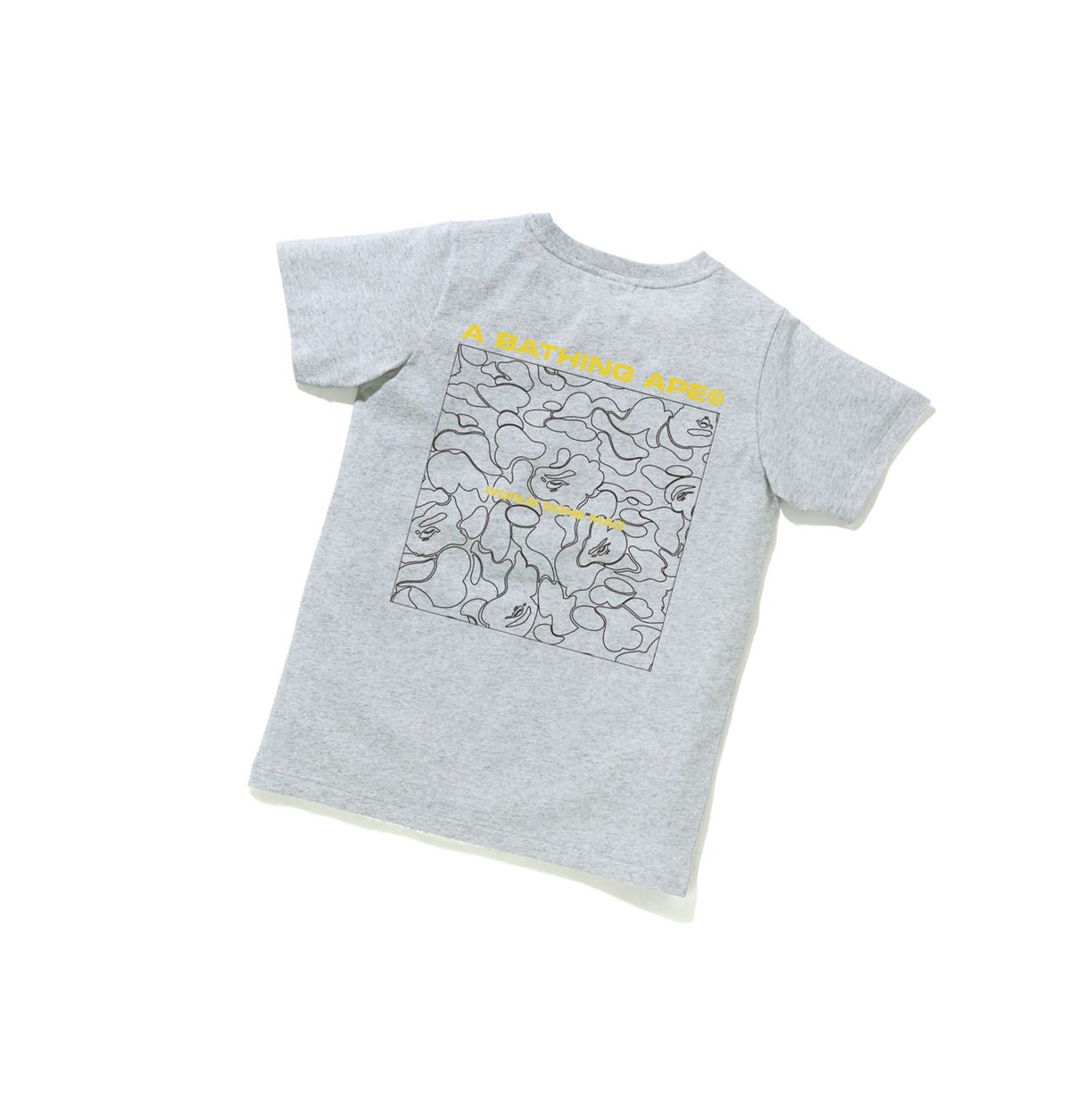 Tricko A BATHING APE Bape A Bathing Ape Line Camo Tee Kratke Sleeve Damske Siva | 2053-DNIXG
