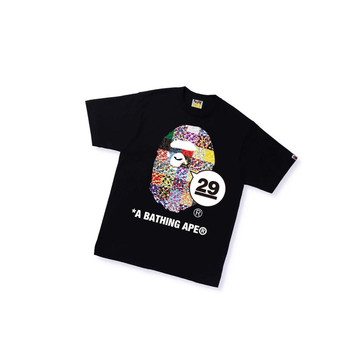 Tricko A BATHING APE Bape A Bathing Ape 29th Anniversary Ape Head Tee Kratke Sleeve Panske Čierne | 6015-TWNFL