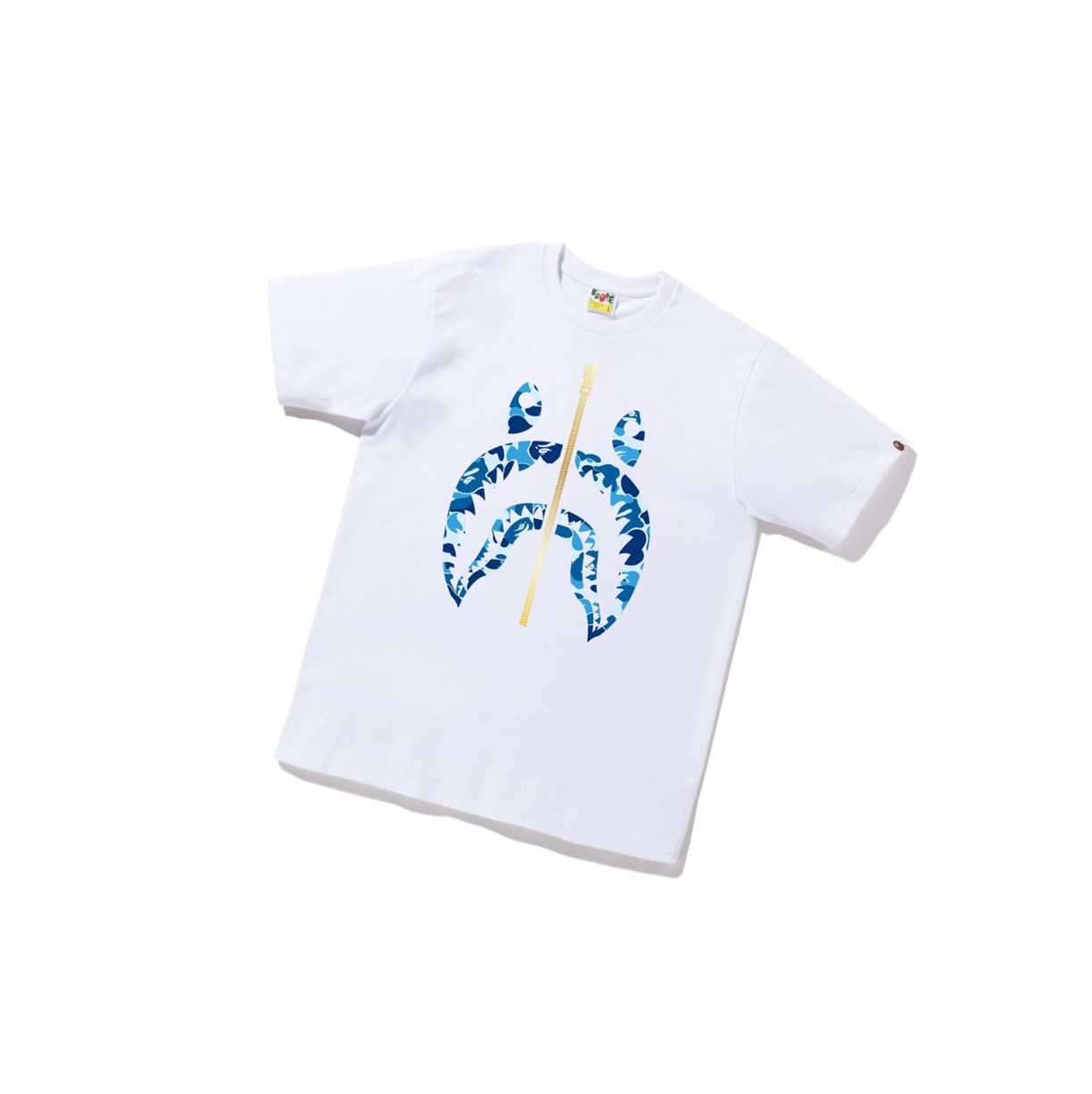 Tricko A BATHING APE Bape Abc Camo Shark Tee Kratke Sleeve Panske Biele | 0259-MRTQN