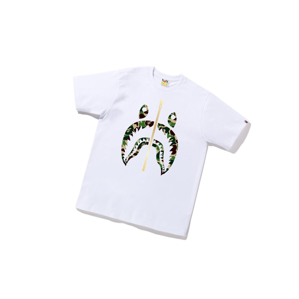 Tricko A BATHING APE Bape Abc Camo Shark Tee Kratke Sleeve Panske Biele | 4968-SMKNF