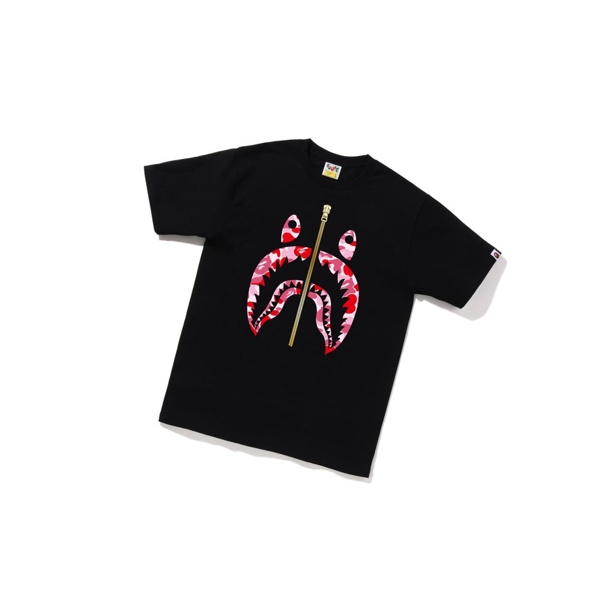 Tricko A BATHING APE Bape Abc Camo Shark Tee Kratke Sleeve Panske Čierne | 7506-AUZOL