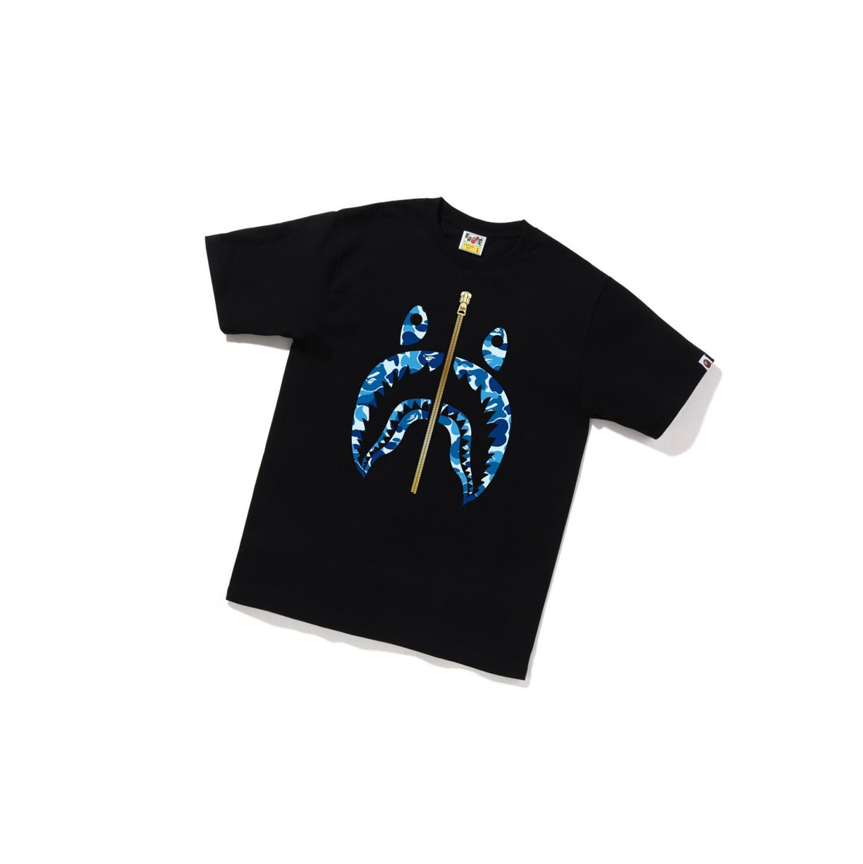 Tricko A BATHING APE Bape Abc Camo Shark Tee Kratke Sleeve Panske Čierne | 8725-XOARG