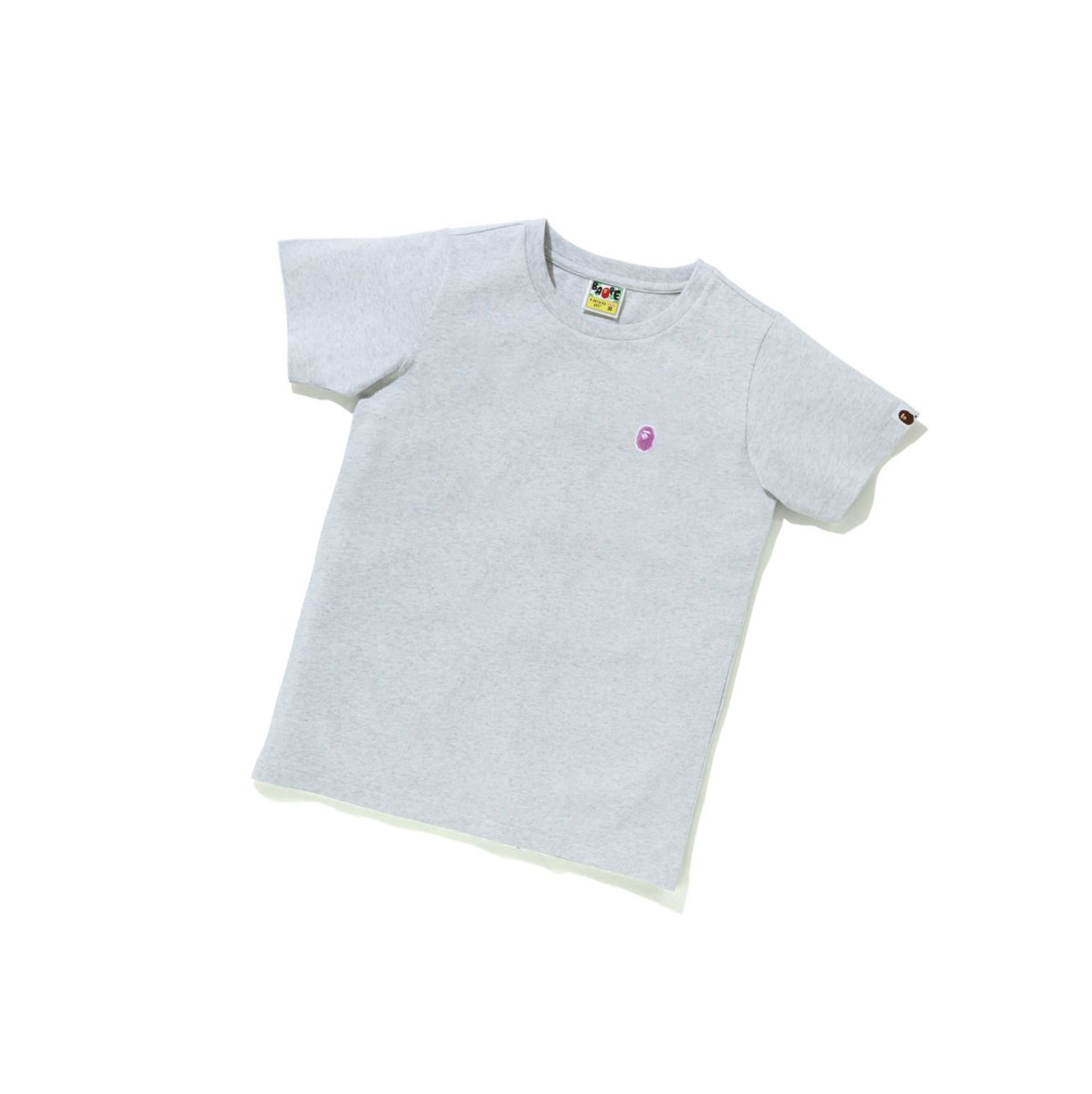 Tricko A BATHING APE Bape Ape Head One Point Tee #2 Kratke Sleeve Damske Siva | 2086-ZSRTD