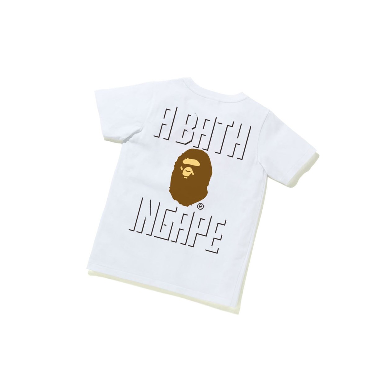 Tricko A BATHING APE Bape Ape Head One Point Tee #2 Kratke Sleeve Damske Biele | 3208-EPXCW