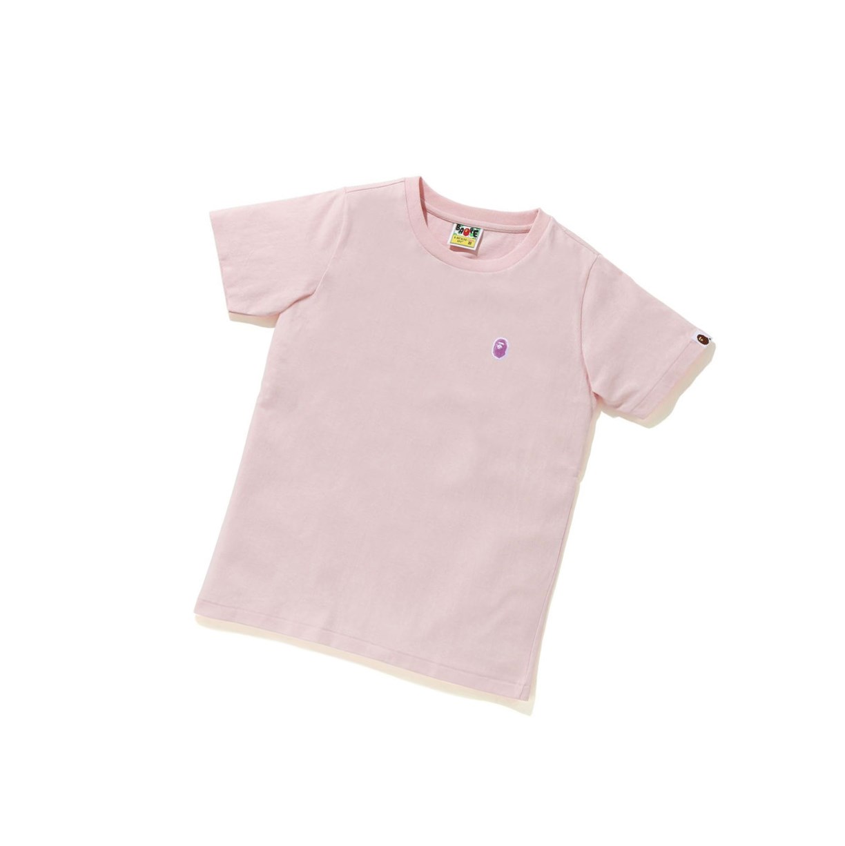 Tricko A BATHING APE Bape Ape Head One Point Tee #1 Kratke Sleeve Damske Ruzove | 5209-DIVNQ