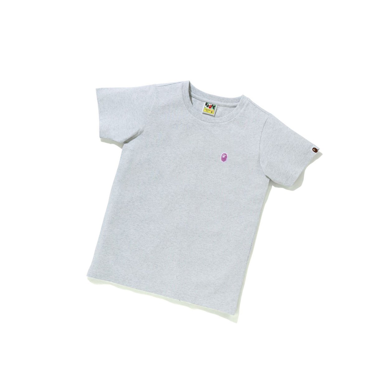 Tricko A BATHING APE Bape Ape Head One Point Tee #1 Kratke Sleeve Damske Siva | 5427-AKMPB