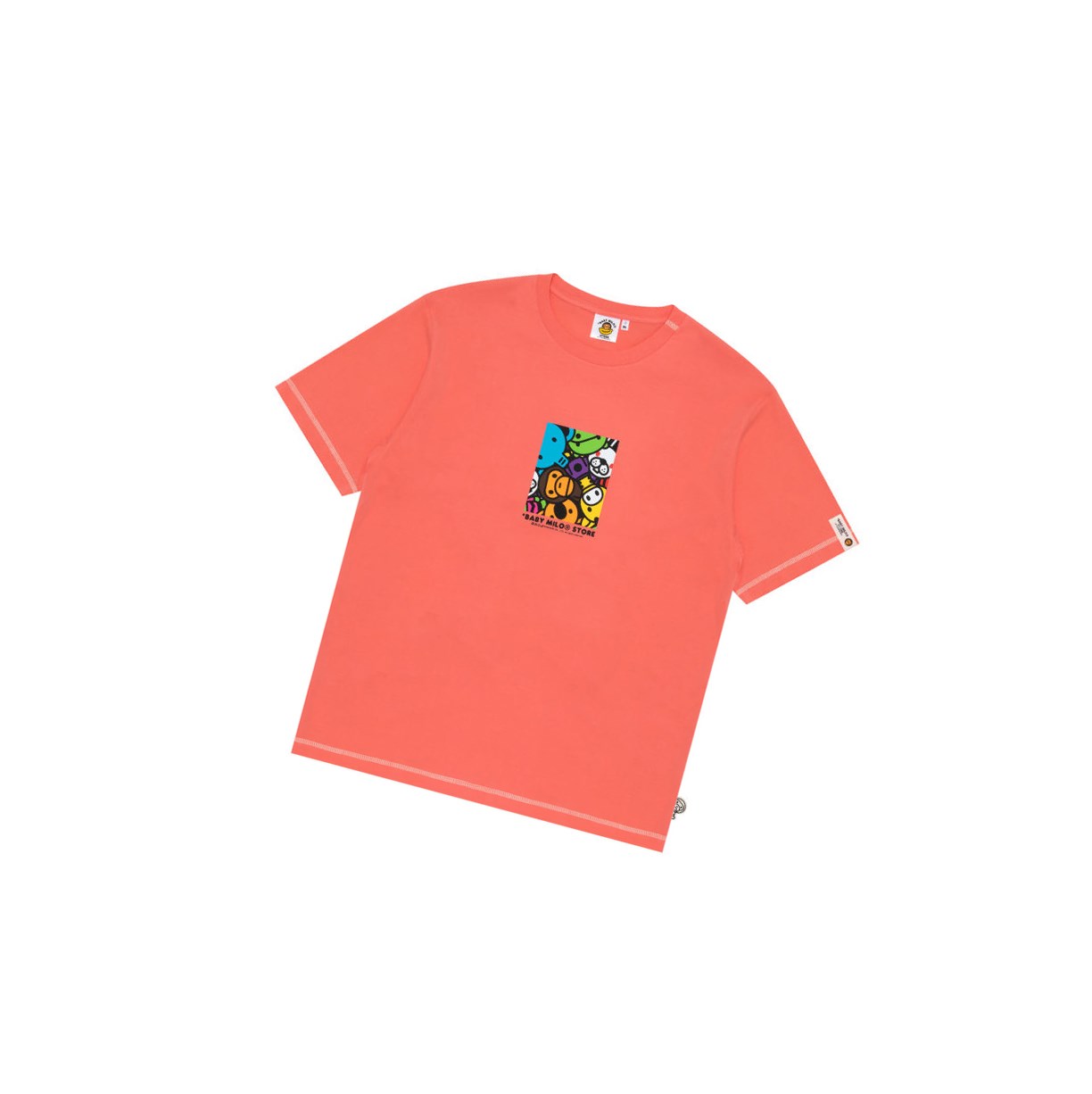 Tricko A BATHING APE Bape Baby Milo Box Logo Print Tee Kratke Sleeve Panske Ruzove | 7920-AHCXK