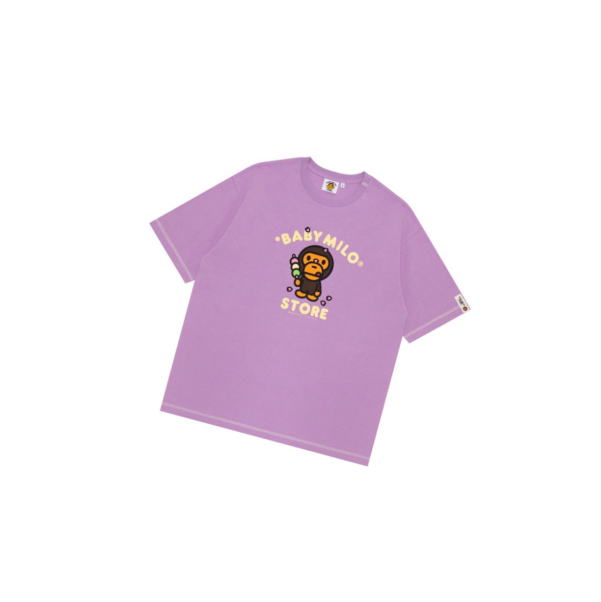Tricko A BATHING APE Bape Baby Milo Boxy Fit Tee Kratke Sleeve Damske Nachový | 5382-DILKG