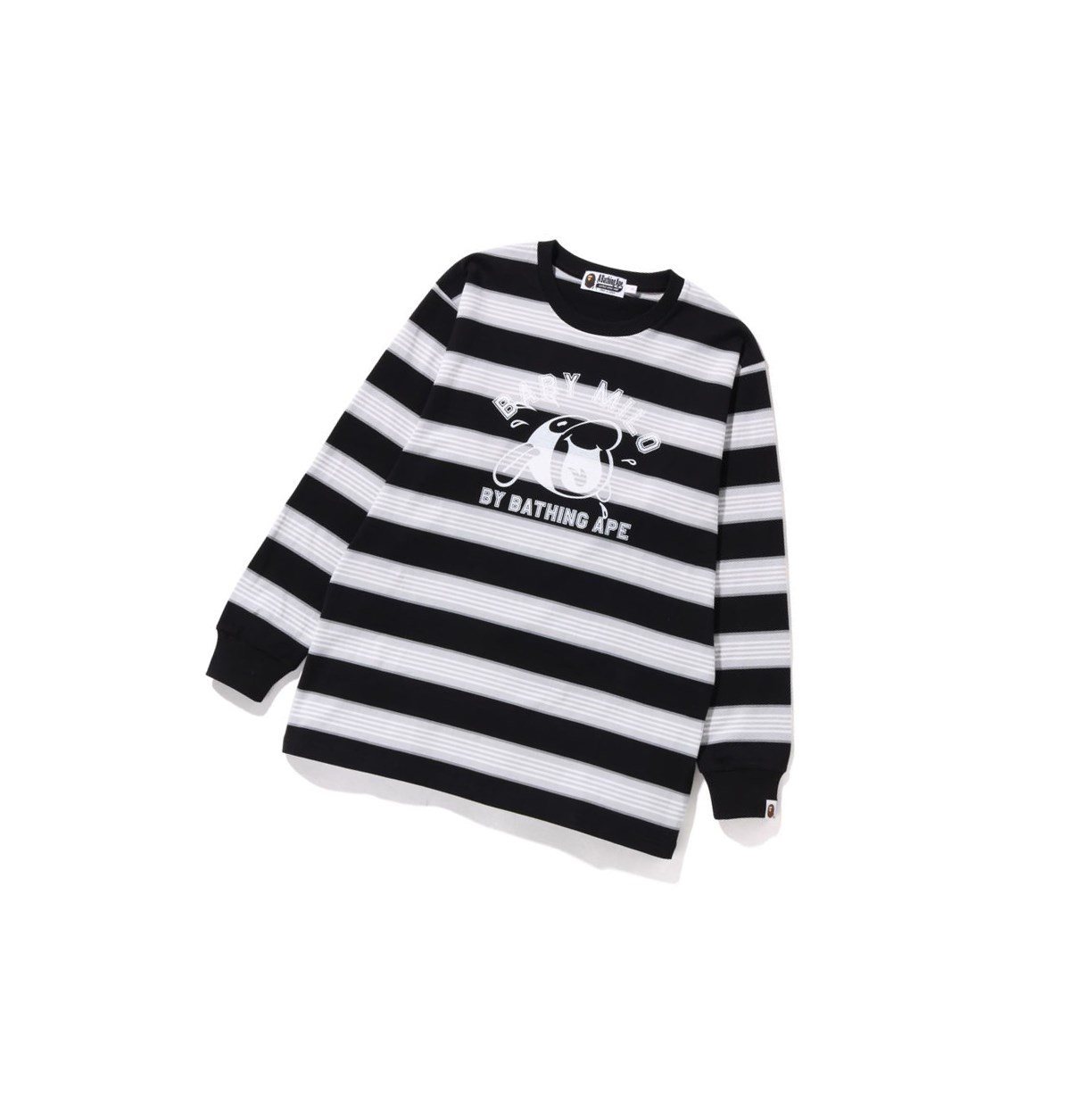 Tricko A BATHING APE Bape Baby Milo Hoop Tee Long Sleeve Damske Čierne | 0561-BUFIJ