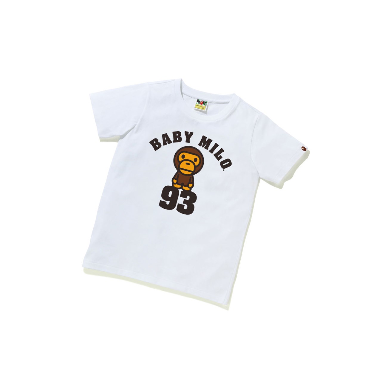Tricko A BATHING APE Bape Baby Milo On 93 Tee Kratke Sleeve Damske Biele | 1973-DCVOA